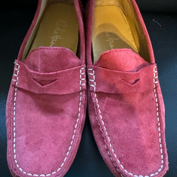 Cole Haan red suede moccasin driving shoes size 7 - Picture 5 of 6